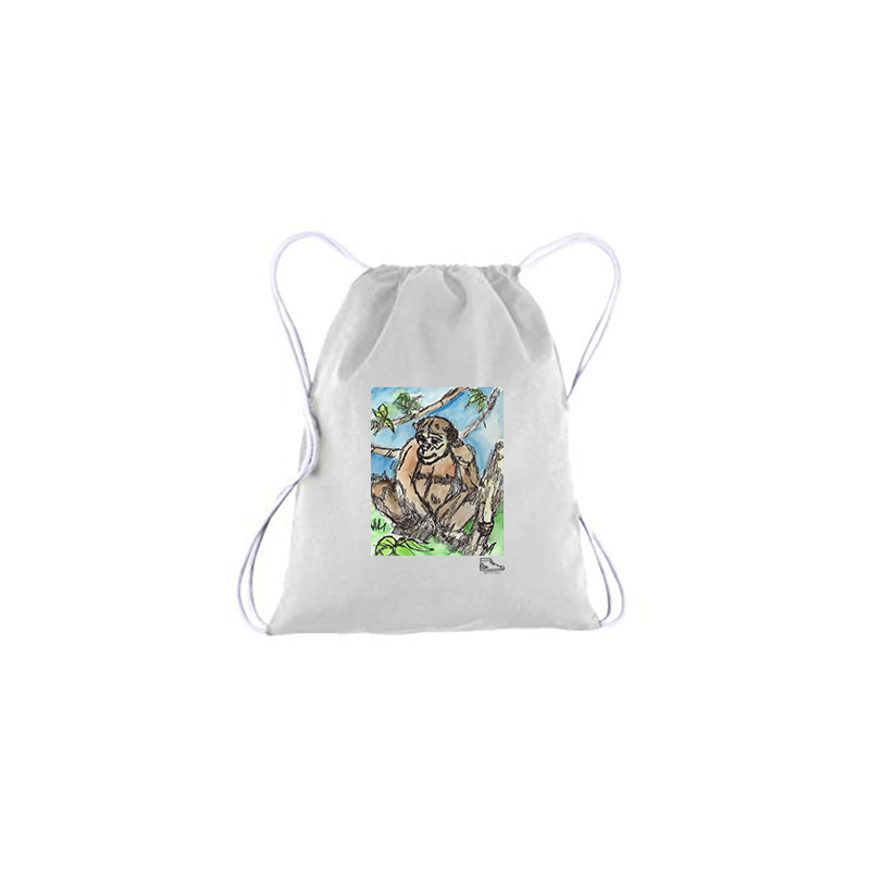 Adam Meyers Chimpanzee Drawstring Bag