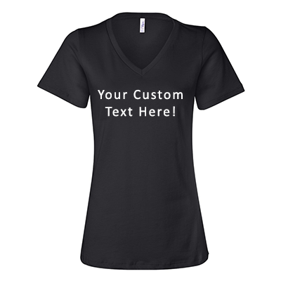 Custom Text V-Neck