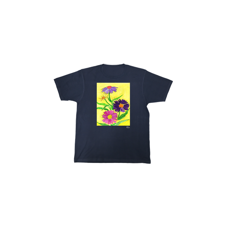 Estella Levin Colorful Flowers Short Sleeve