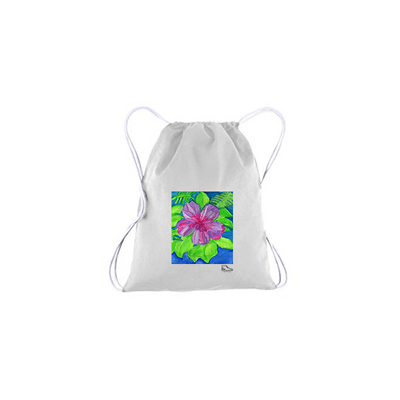 Estella Levin Flower Drawstring Bag