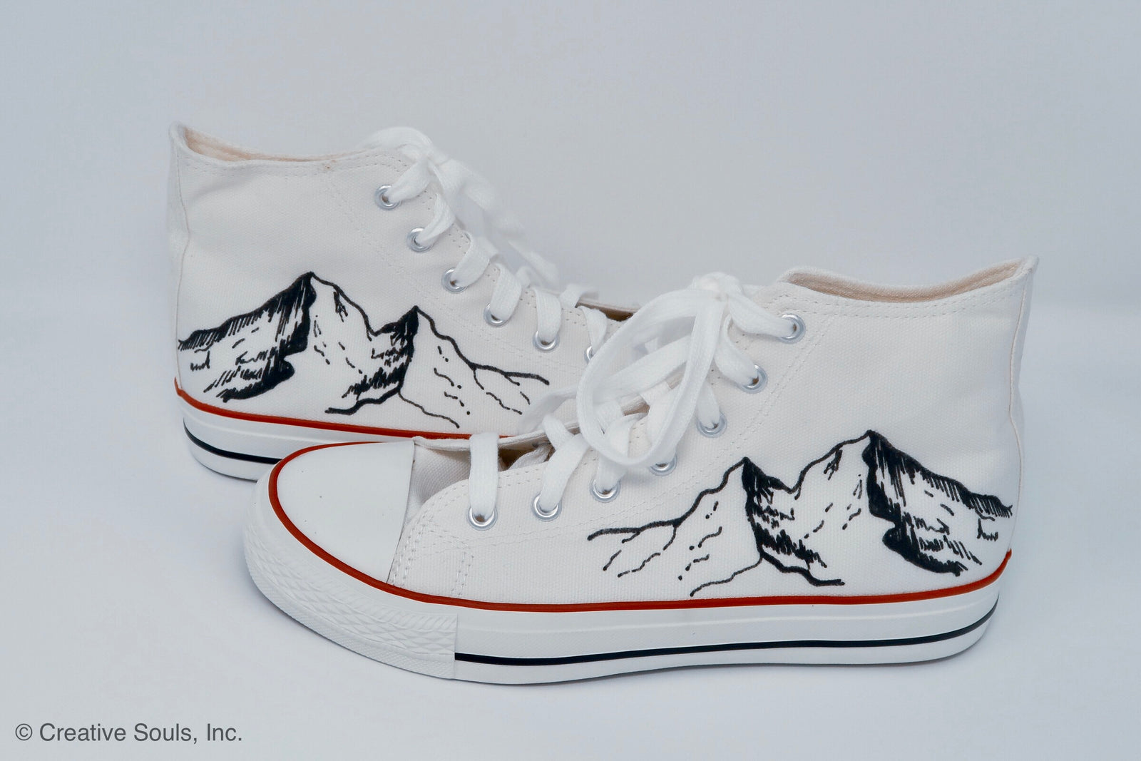 Mountains Hi Top Soles