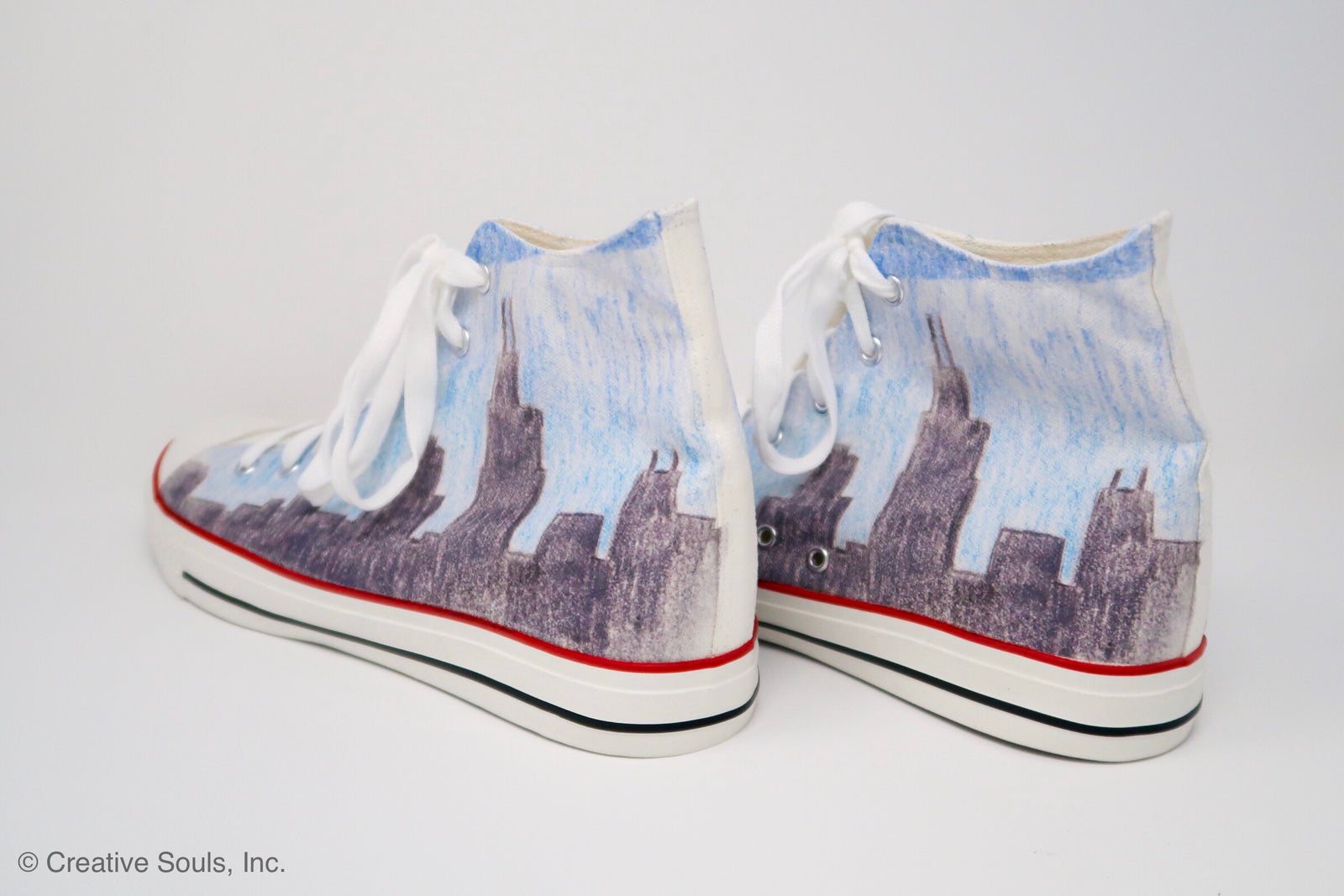 Chicago Skyline Hi Top Soles