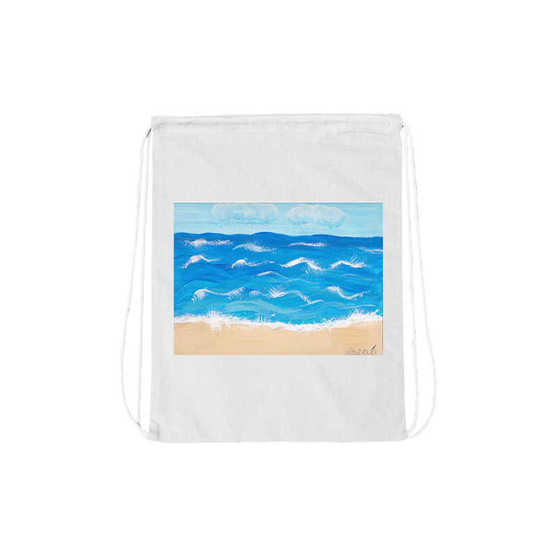 Jacob Spenadel At The Shore Drawstring Bag