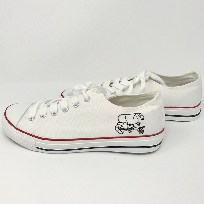 Joe Wilson Sheep On A Bike Low Top Soles