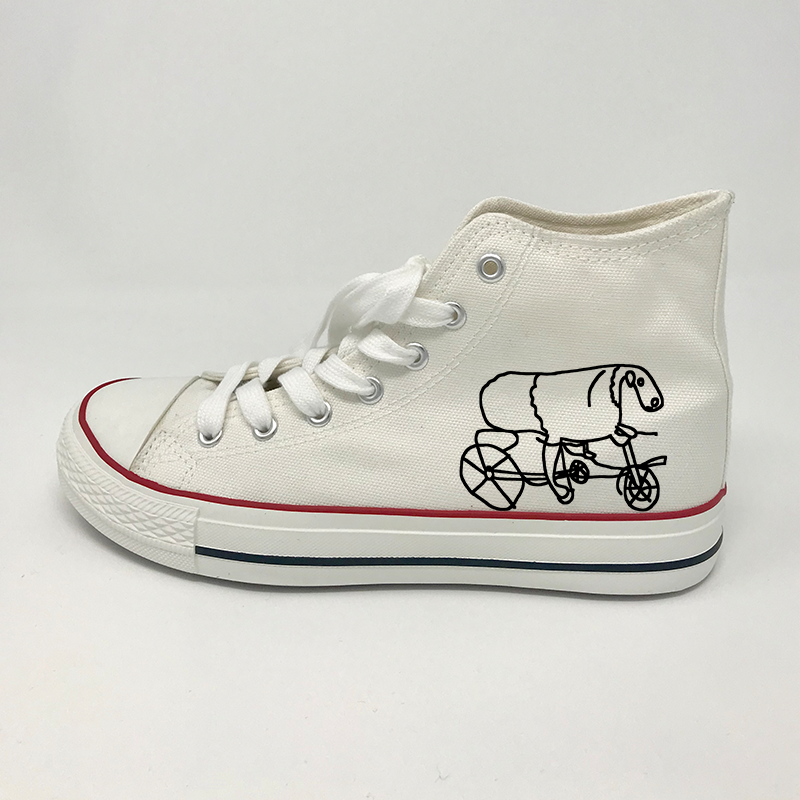 Joe Wilson Sheep On A Bike Hi Top Soles