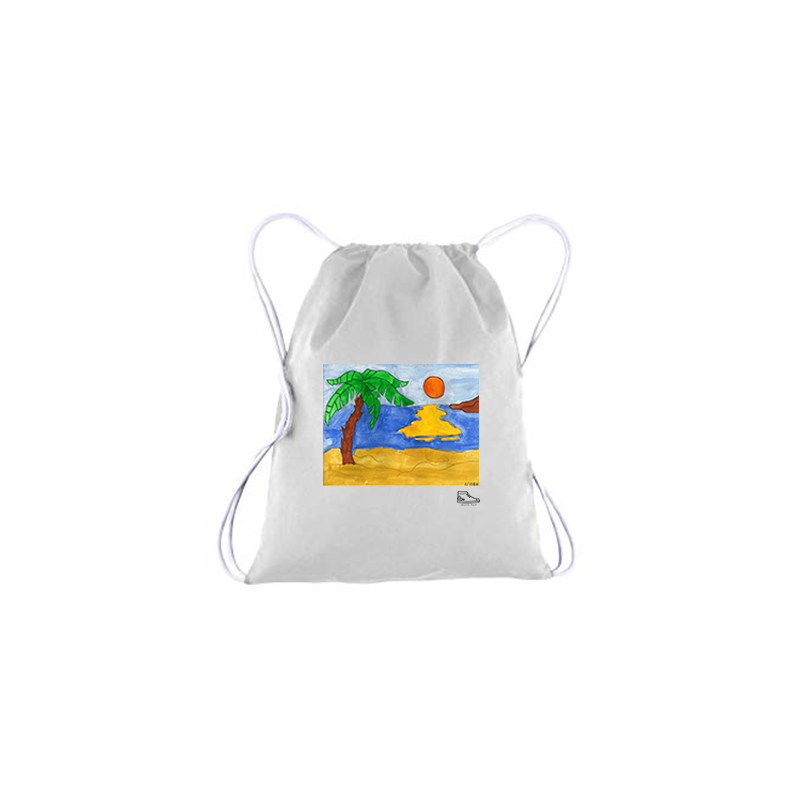 Noah Bronfeld Sunset Beach Drawstring Bag