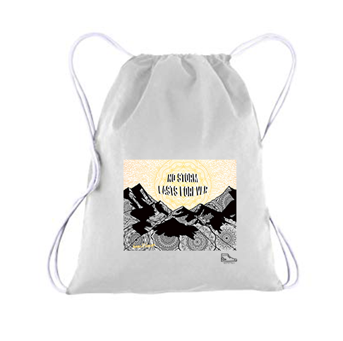 Natalia Villegas Beyond the Peak Drawstring Bag