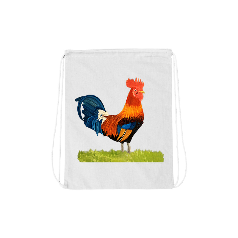 Alex Biagi Rooster Drawstring Bag