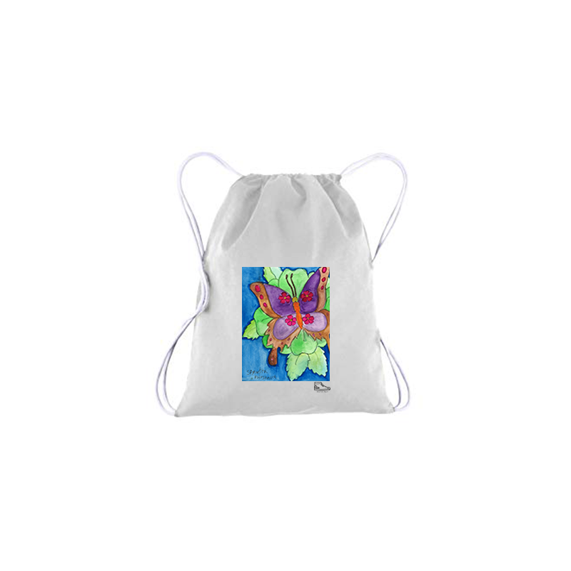 Sam Potashnick Butterfly Drawstring Bag